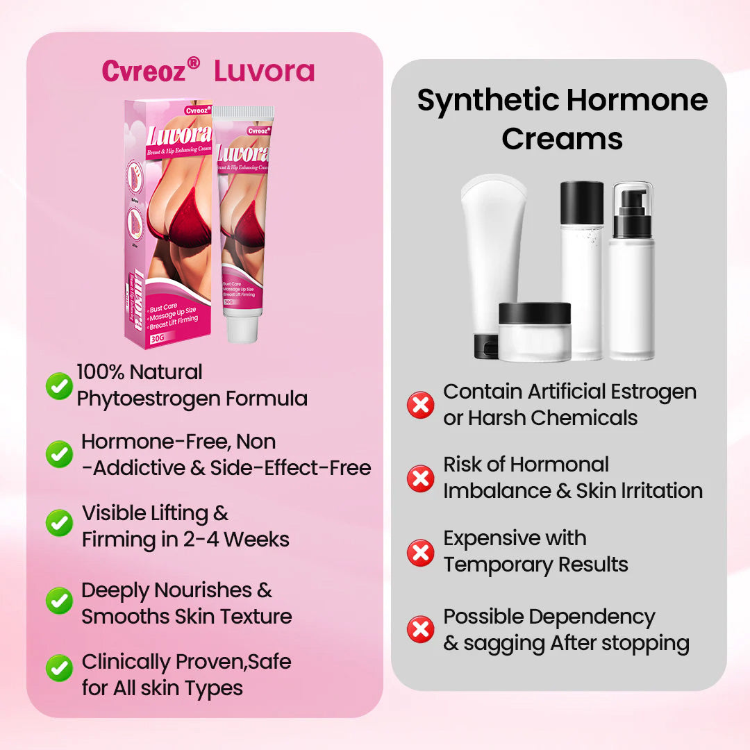 🍑 Cvreoz® Luvora Curve-Enhancing Cream — Fuller Bust & Lifted Hips