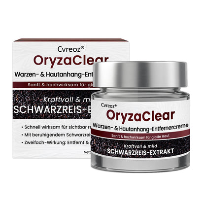 ⭐ Cvreoz® OryzaClear – Schwarzreis-Extrakt Creme gegen Hautanhänge & raue Stellen – sanft, pflanzlich & sichtbar wirksam