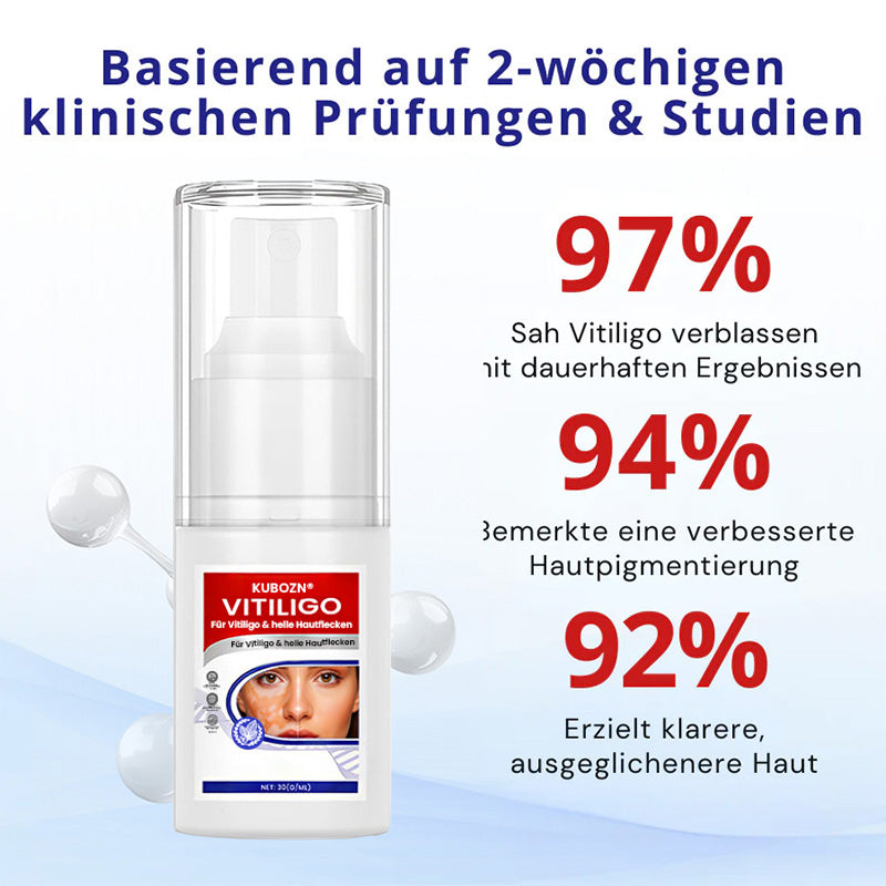 Kubozn® Spray gegen Vitiligo — Dermatologisch getestet, pflanzlich & steroidfrei