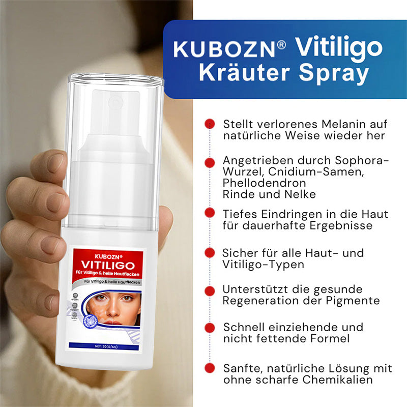 Kubozn® Spray gegen Vitiligo — Dermatologisch getestet, pflanzlich & steroidfrei