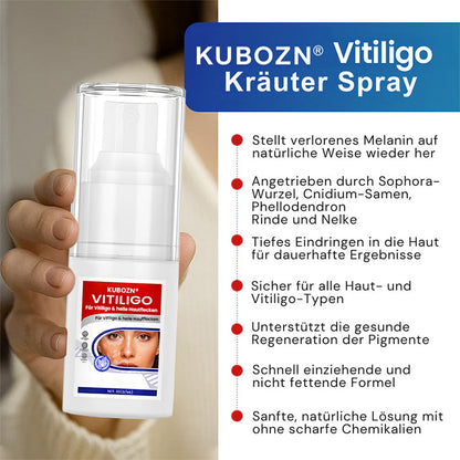 Kubozn® Spray gegen Vitiligo — Dermatologisch getestet, pflanzlich & steroidfrei