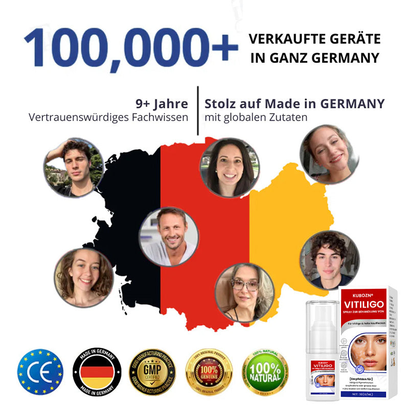 Kubozn® Spray gegen Vitiligo — Dermatologisch getestet, pflanzlich & steroidfrei (Offer)