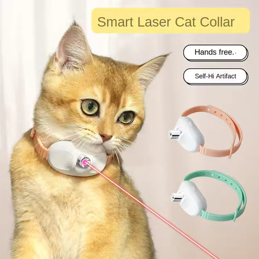 Intelligent Infrared Laser Cat Collar with Interactive Toys