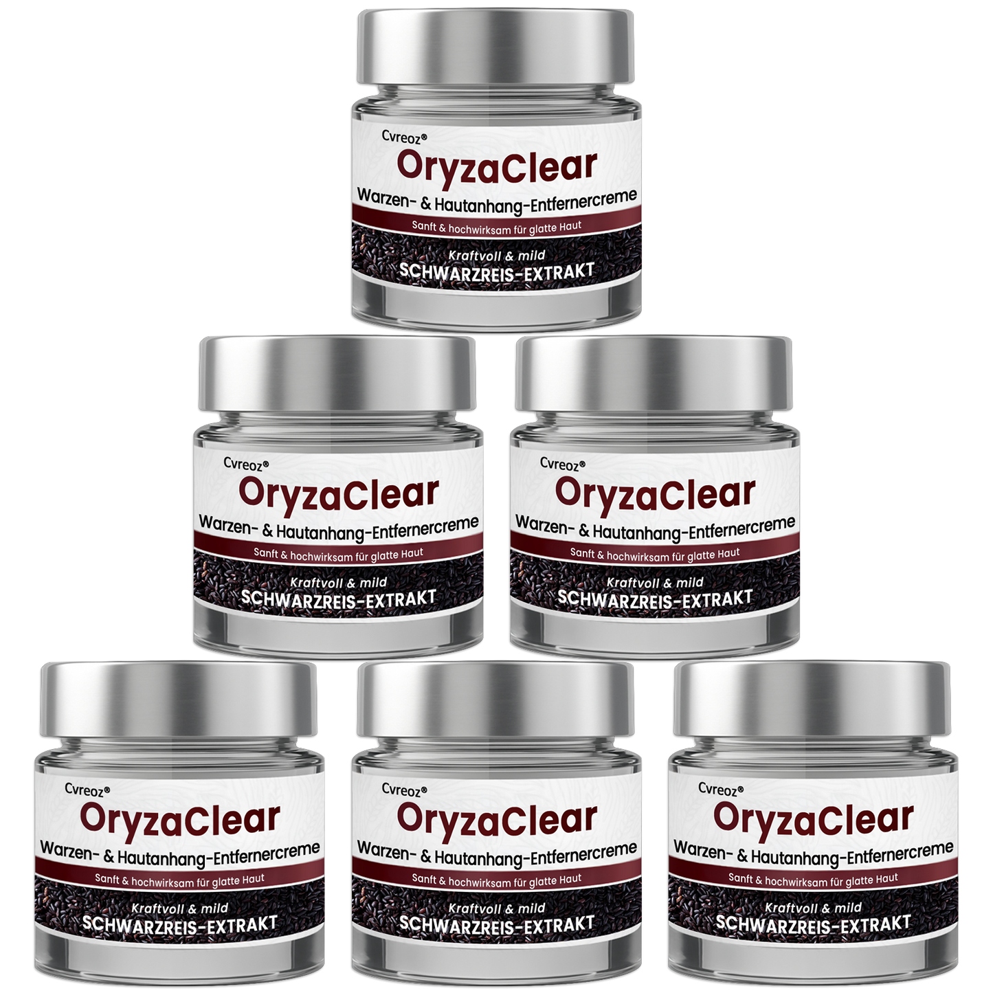 ⭐ Cvreoz® OryzaClear – Schwarzreis-Extrakt Creme gegen Hautanhänge & raue Stellen – sanft, pflanzlich & sichtbar wirksam